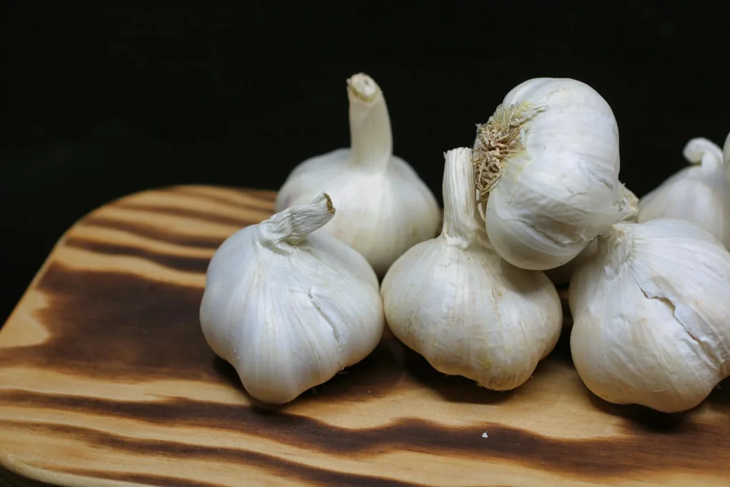 Garlic Bulbs on Brown Surface, top superfoods, boost immunity