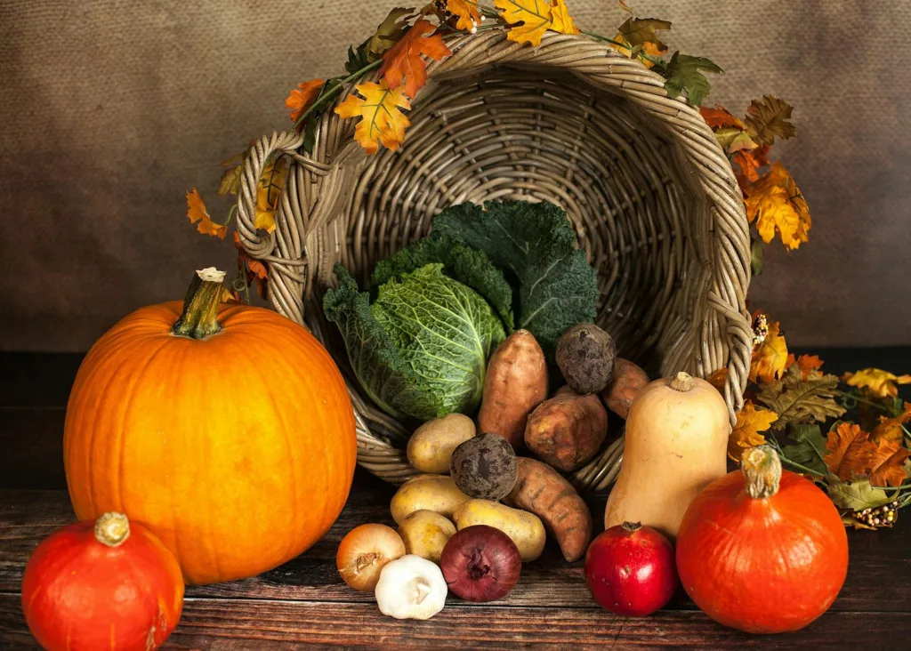 Vegetable and Crops Beside Spilled Basket, organic food benefits, healthier life