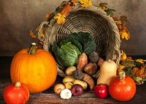 Vegetable and Crops Beside Spilled Basket, organic food benefits, healthier life